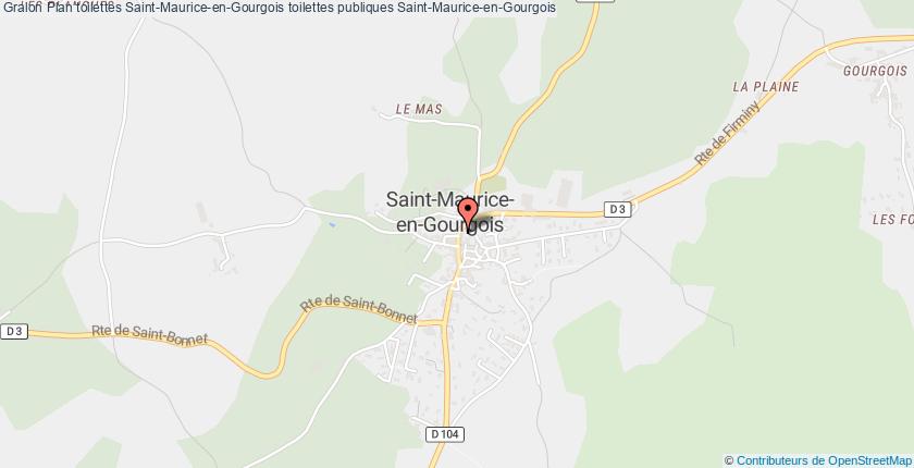 plan toilettes Saint-Maurice-en-Gourgois