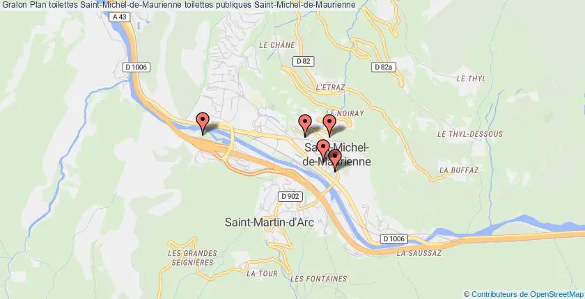 plan toilettes Saint-Michel-de-Maurienne