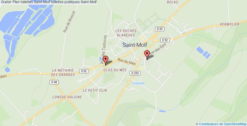 plan toilettes Saint-Molf