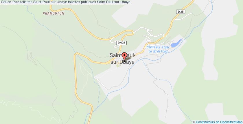 plan toilettes Saint-Paul-sur-Ubaye