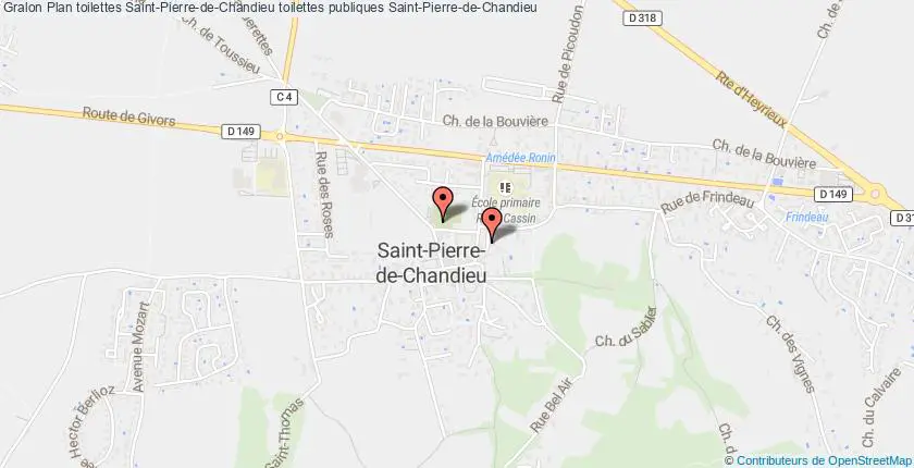 plan toilettes Saint-Pierre-de-Chandieu