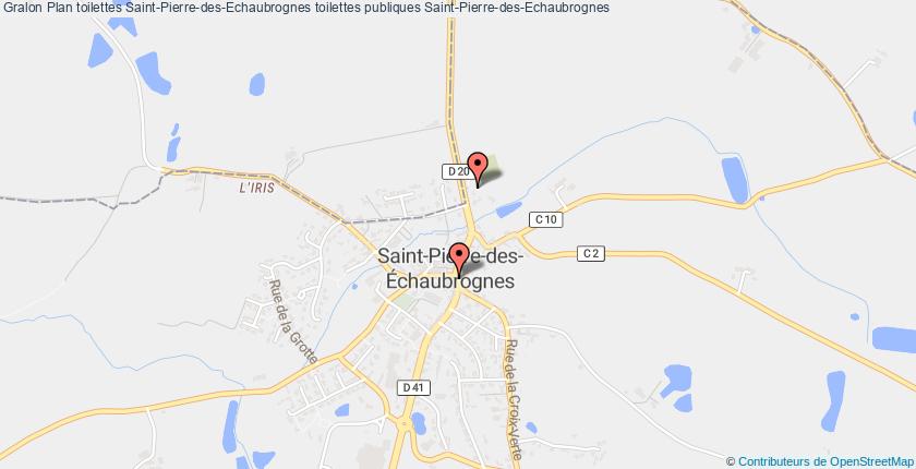 plan toilettes Saint-Pierre-des-Echaubrognes