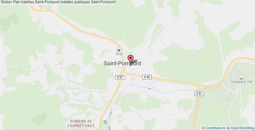 plan toilettes Saint-Pompont