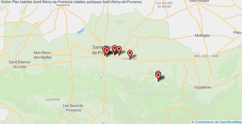 plan toilettes Saint-Rémy-de-Provence