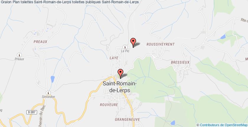 plan toilettes Saint-Romain-de-Lerps