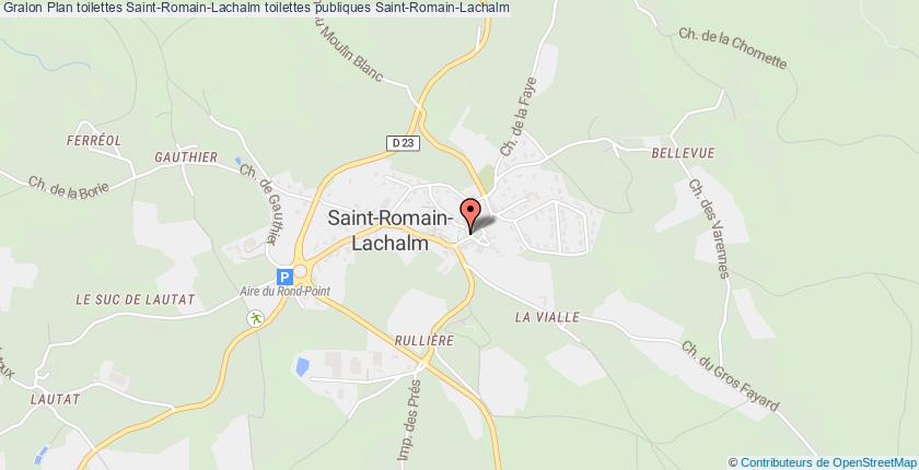 plan toilettes Saint-Romain-Lachalm