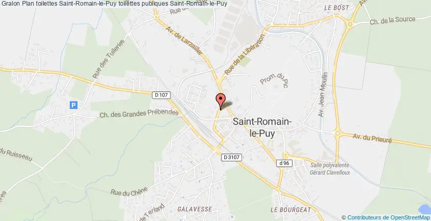 plan toilettes Saint-Romain-le-Puy