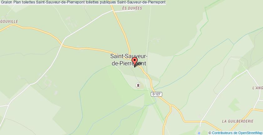 plan toilettes Saint-Sauveur-de-Pierrepont