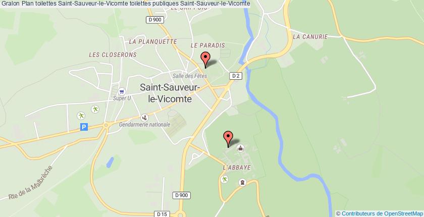 plan toilettes Saint-Sauveur-le-Vicomte