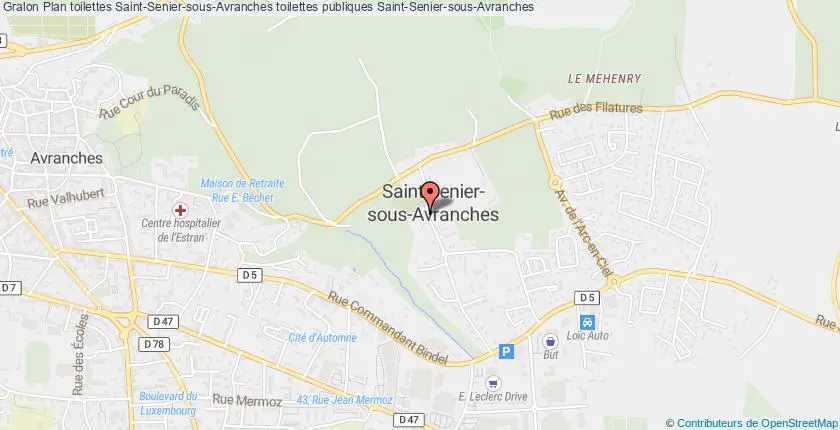plan toilettes Saint-Senier-sous-Avranches