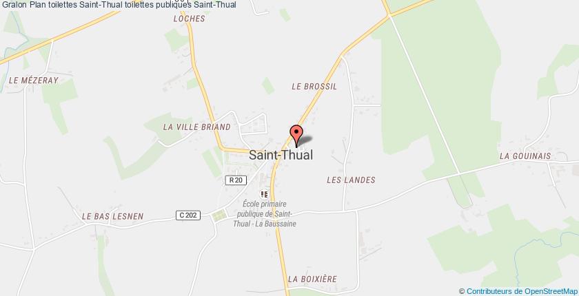 plan toilettes Saint-Thual