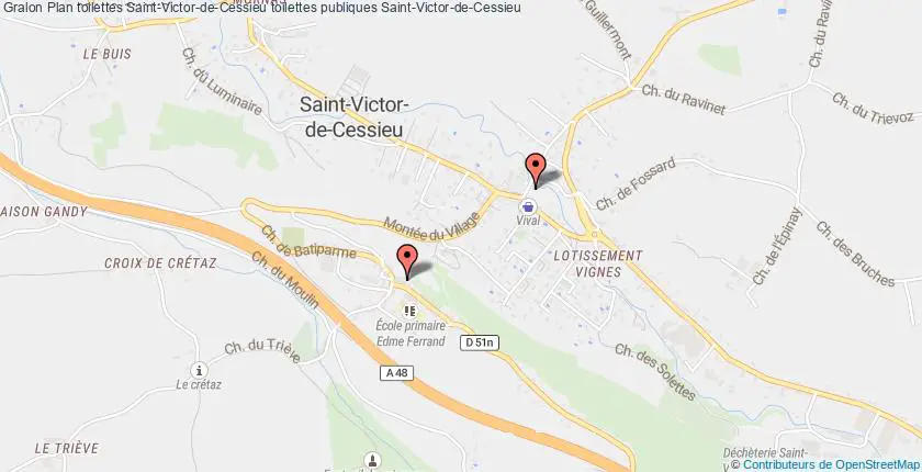 plan toilettes Saint-Victor-de-Cessieu