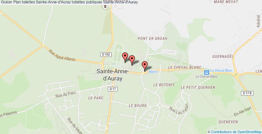 plan toilettes Sainte-Anne-d'Auray