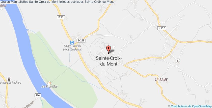 plan toilettes Sainte-Croix-du-Mont