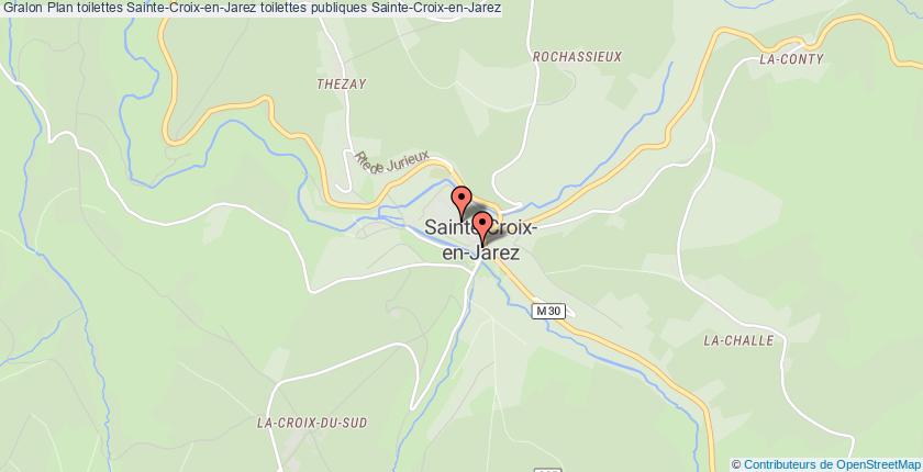 plan toilettes Sainte-Croix-en-Jarez