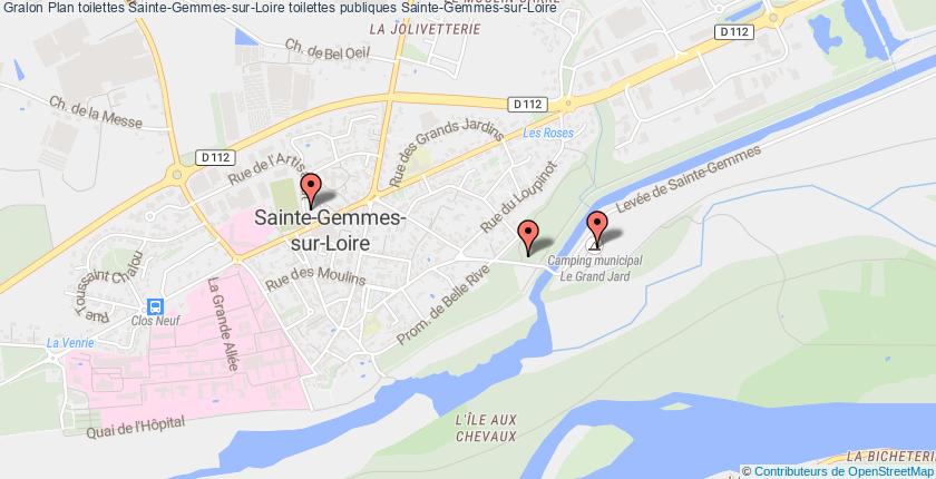 plan toilettes Sainte-Gemmes-sur-Loire