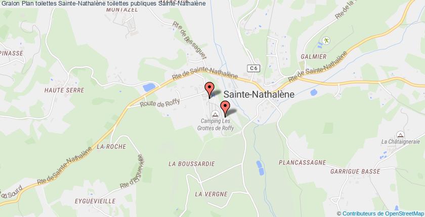 plan toilettes Sainte-Nathalène