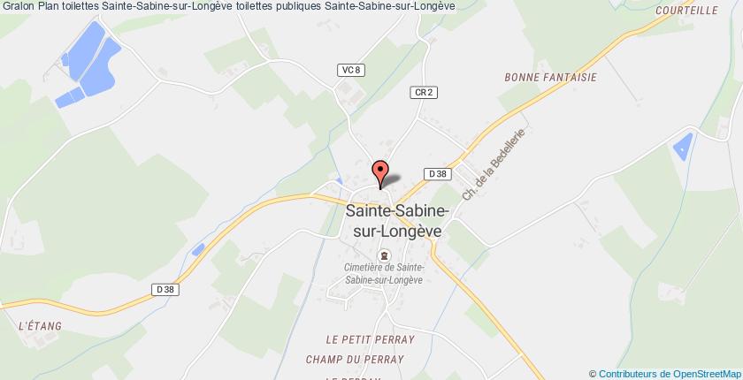 plan toilettes Sainte-Sabine-sur-Longève
