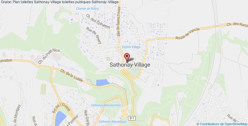 plan toilettes Sathonay-Village