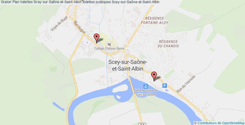 plan toilettes Scey-sur-Saône-et-Saint-Albin