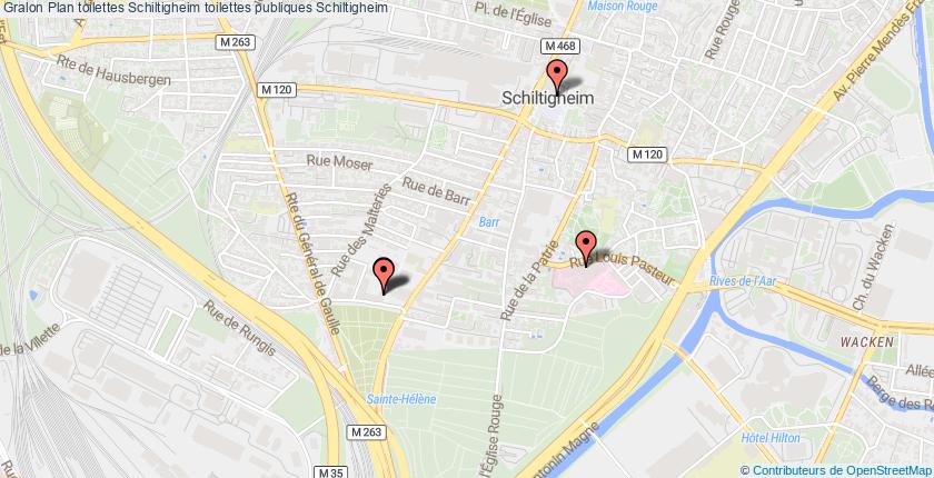 plan toilettes Schiltigheim