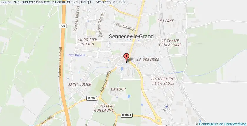plan toilettes Sennecey-le-Grand