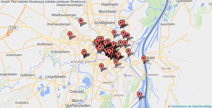 plan toilettes Strasbourg