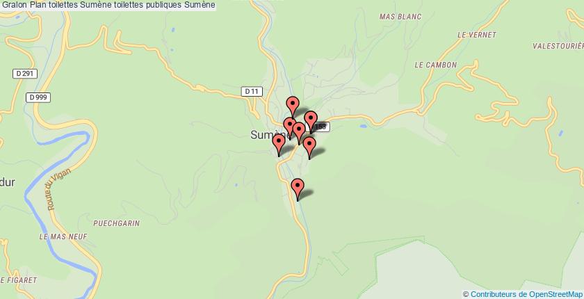 plan toilettes Sumène