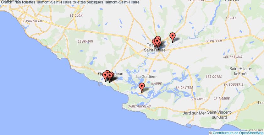 plan toilettes Talmont-Saint-Hilaire