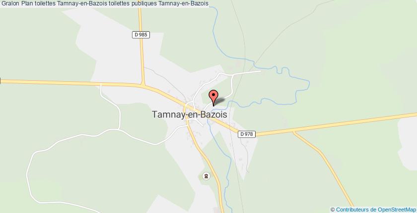 plan toilettes Tamnay-en-Bazois