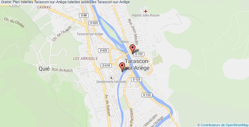 plan toilettes Tarascon-sur-Ariège