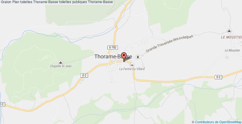 plan toilettes Thorame-Basse