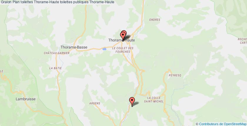 plan toilettes Thorame-Haute