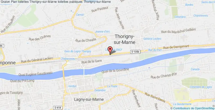plan toilettes Thorigny-sur-Marne