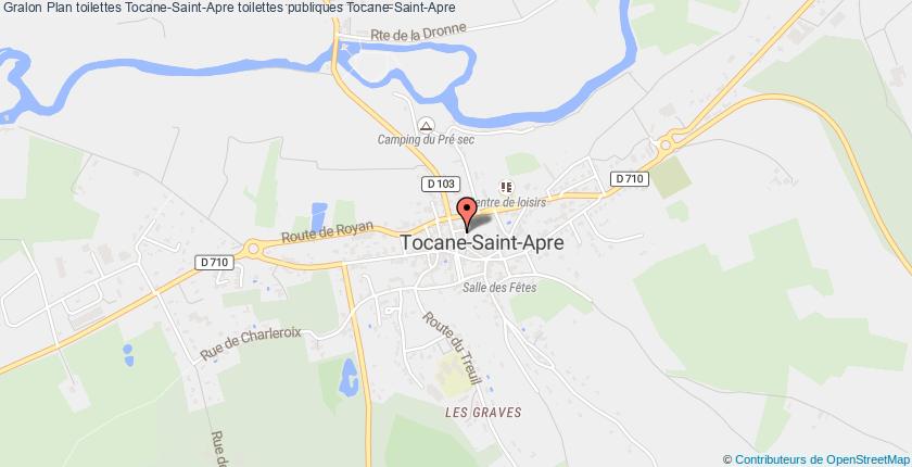 plan toilettes Tocane-Saint-Apre