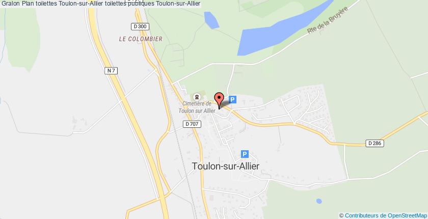 plan toilettes Toulon-sur-Allier