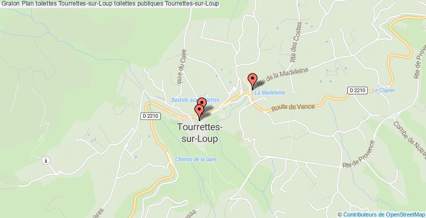 plan toilettes Tourrettes-sur-Loup
