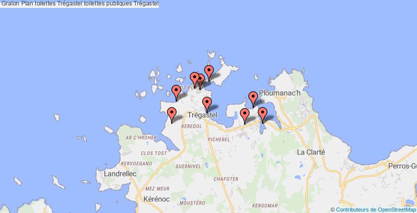 plan toilettes Trégastel