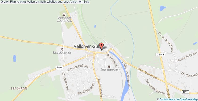 plan toilettes Vallon-en-Sully