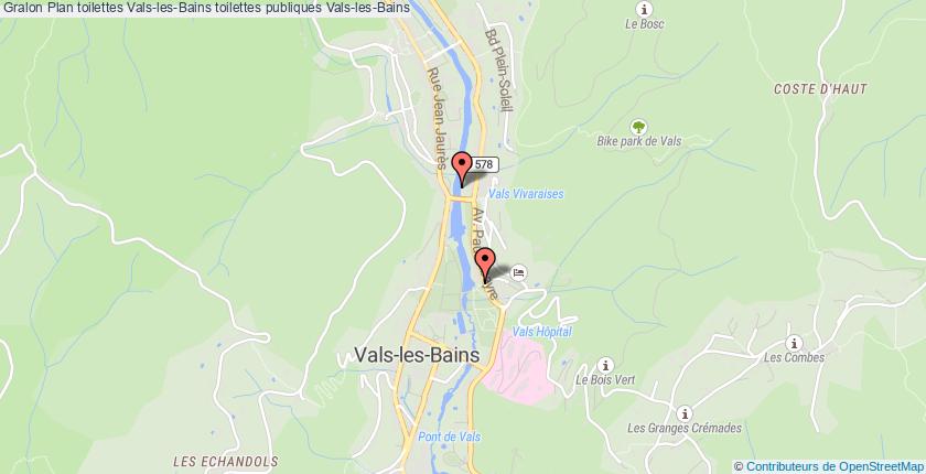 plan toilettes Vals-les-Bains