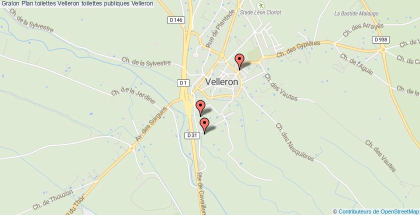 plan toilettes Velleron