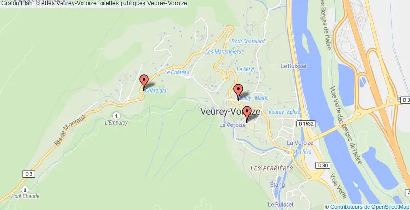 plan toilettes Veurey-Voroize