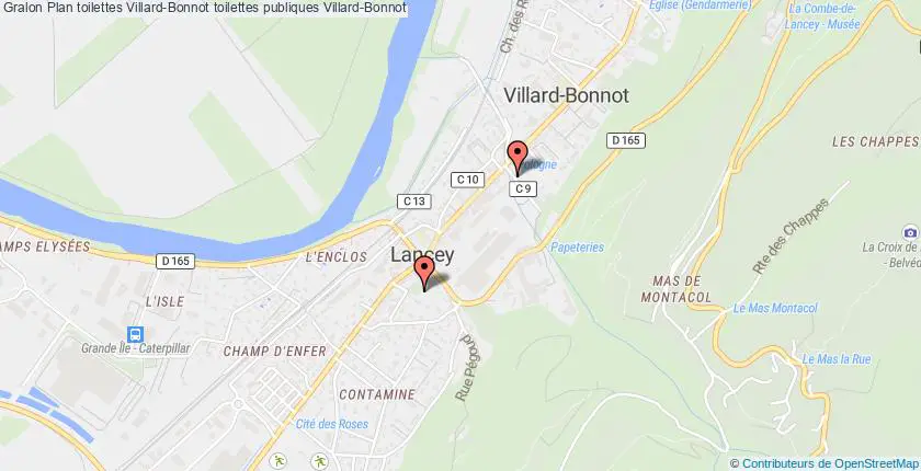 plan toilettes Villard-Bonnot