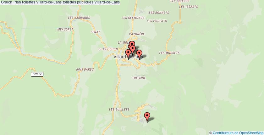 plan toilettes Villard-de-Lans