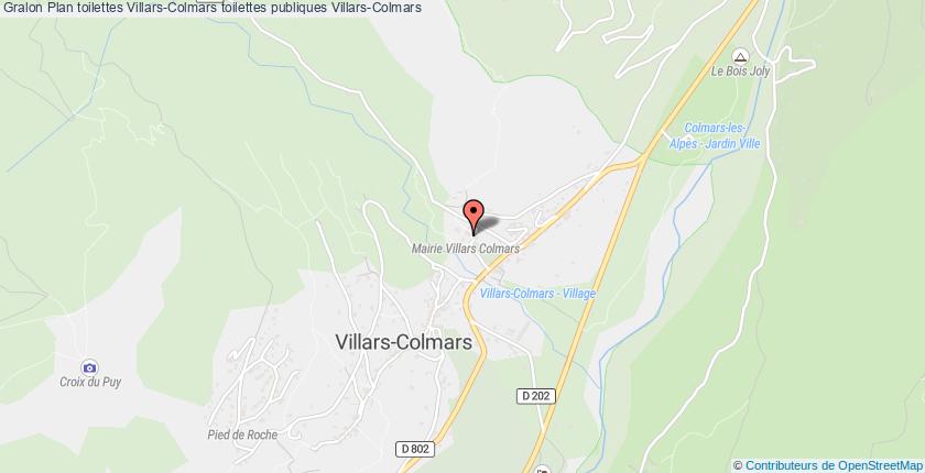plan toilettes Villars-Colmars