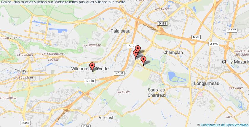 plan toilettes Villebon-sur-Yvette