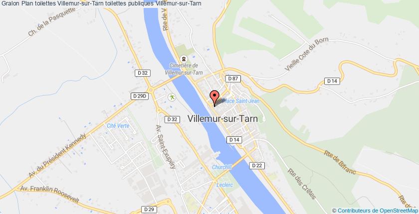 plan toilettes Villemur-sur-Tarn