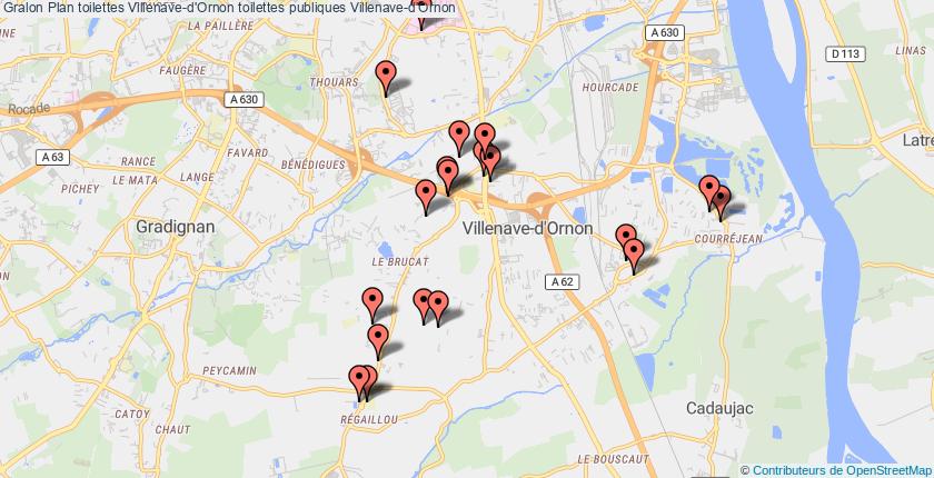 plan toilettes Villenave-d'Ornon