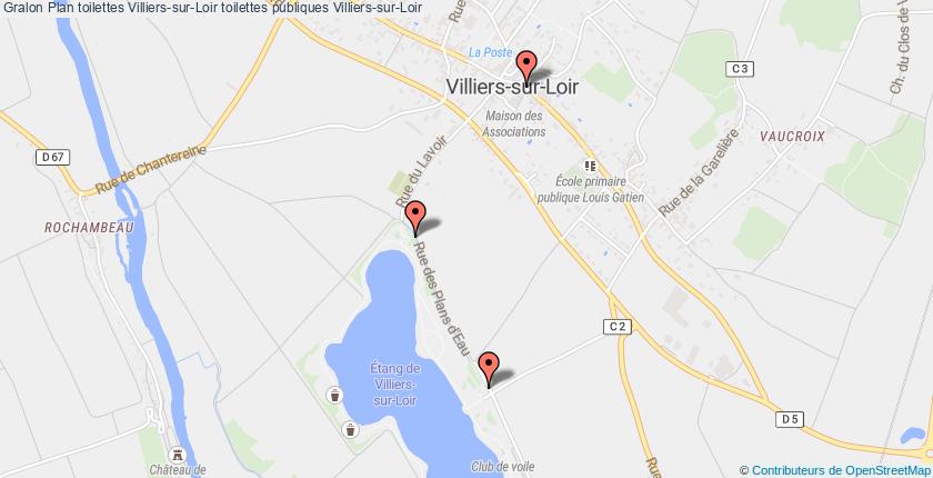 plan toilettes Villiers-sur-Loir
