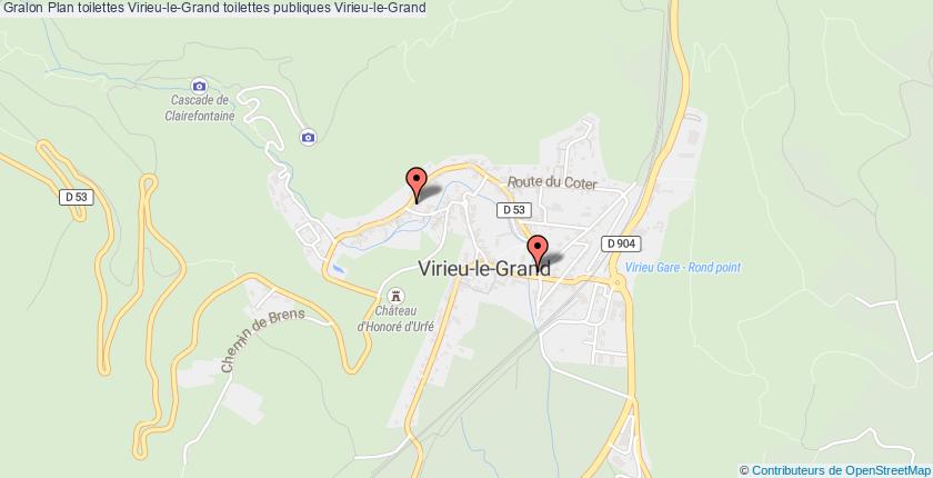 plan toilettes Virieu-le-Grand